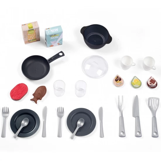 Bucatarie pentru copii Smoby Cherry Kitchen cu 25 accesorii Bucatarie pentru copii Smoby Cherry Kitchen cu 25 accesorii