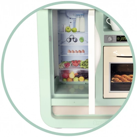 Bucatarie pentru copii Smoby Cherry Kitchen cu 25 accesorii Bucatarie pentru copii Smoby Cherry Kitchen cu 25 accesorii