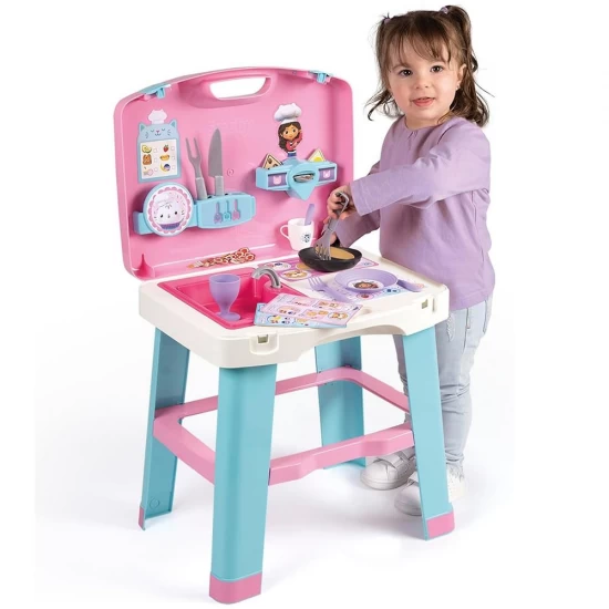 Bucatarie copii Smoby Gabby Kitchen cu 16 accesorii Bucatarie copii Smoby Gabby Kitchen cu 16 accesorii