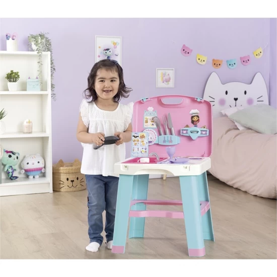 Bucatarie copii Smoby Gabby Kitchen cu 16 accesorii Bucatarie copii Smoby Gabby Kitchen cu 16 accesorii
