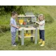 Bucatarie pentru copii Smoby Mud Kitchen cu 15 accesorii Bucatarie pentru copii Smoby Mud Kitchen cu 15 accesorii