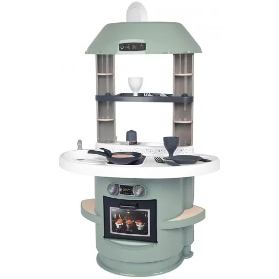 Bucatarie Smoby Nova verde cu accesorii Bucatarie Smoby Nova verde cu accesorii