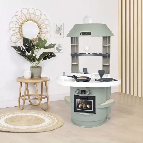 Bucatarie Smoby Nova verde cu accesorii Bucatarie Smoby Nova verde cu accesorii