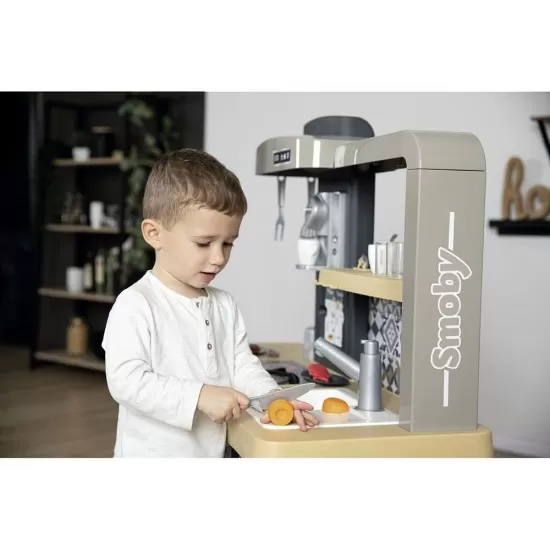 Bucatarie Smoby Tefal Evolutive albastru cu accesorii Bucatarie Smoby Tefal Evolutive albastru cu accesorii