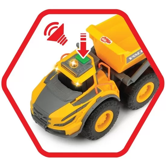 Camion basculant Volvo cu lumini si sunete Camion basculant Volvo cu lumini si sunete