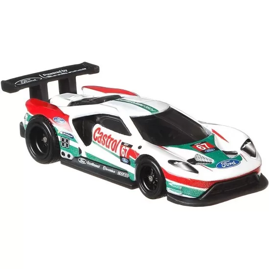 Camion Hot Wheels cu masina Ford GT Race Camion Hot Wheels cu masina Ford GT Race