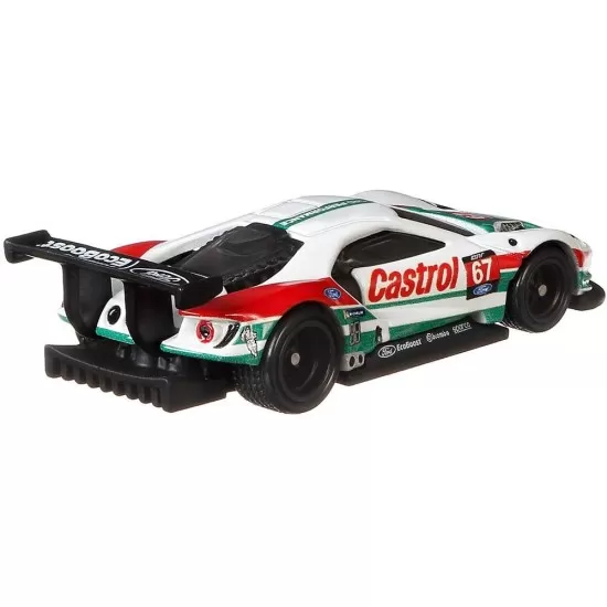 Camion Hot Wheels cu masina Ford GT Race Camion Hot Wheels cu masina Ford GT Race