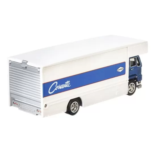 Camion Hot Wheels Mattel Car Culture Coupe Fleet Flyer cu masina Custom Corvette