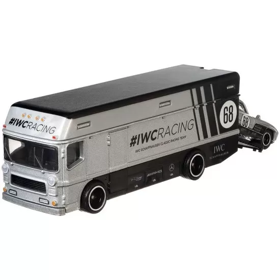Camion Hot Wheels cu masina Mercedes-Benz 300 SL Camion Hot Wheels cu masina Mercedes-Benz 300 SL