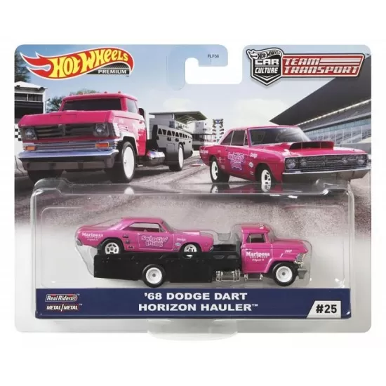 Camion Hot Wheels Mattel Car Culture Horizon Hauler cu masina Dodge Dart