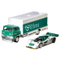 Camion Hot Wheels Mattel Car Culture Sakura Sprinter cu masina Mazda 787B