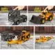 Camion Majorette Volvo cu remorca si buldozer