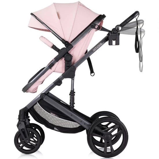 Carucior copii 2 in 1 Chipolino Amore Pink Marshmallow Carucior copii 2 in 1 Chipolino Amore Pink Marshmallow