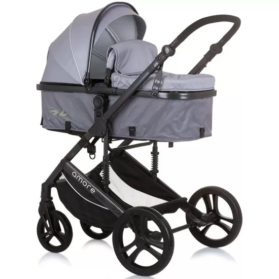 Carucior copii 3 in 1 Chipolino Amore Ash Grey Carucior copii 3 in 1 Chipolino Amore Ash Grey