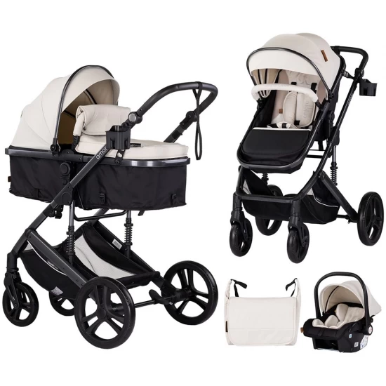 Carucior copii 3 in 1 Chipolino Amore Biscotta Carucior copii 3 in 1 Chipolino Amore Biscotta