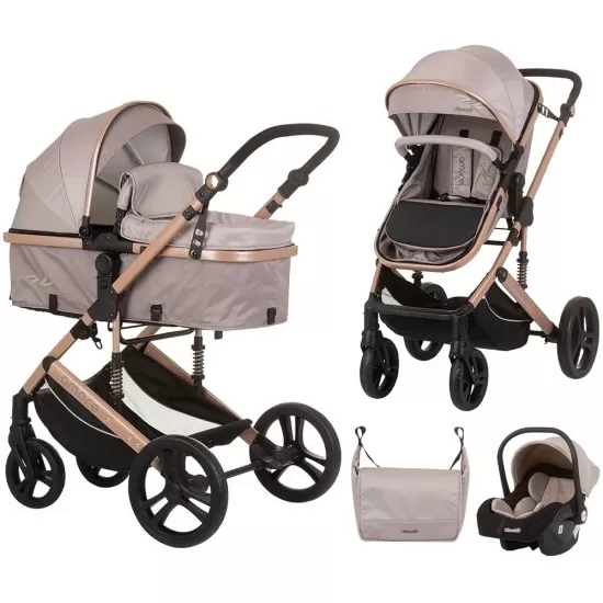 Carucior copii 3 in 1 Chipolino Amore Macadamia Carucior copii 3 in 1 Chipolino Amore Macadamia