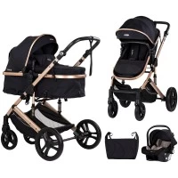 Carucior copii 3 in 1 Chipolino Amore Noir