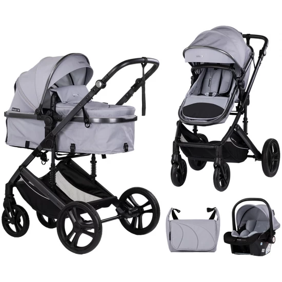 Carucior copii 3 in 1 Chipolino Amore Platinum