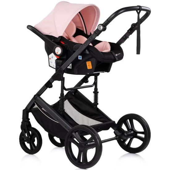 Carucior copii 3 in 1 Chipolino Amore Powder Pink
