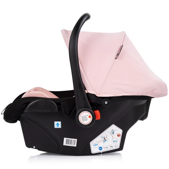 Carucior copii 3 in 1 Chipolino Amore Powder Pink