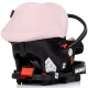 Carucior copii 3 in 1 Chipolino Amore Powder Pink