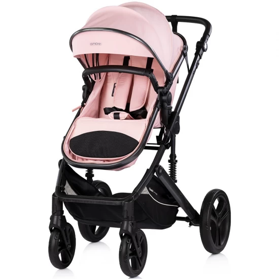 Carucior copii 3 in 1 Chipolino Amore Powder Pink