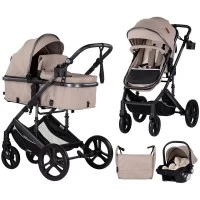 Carucior copii 3 in 1 Chipolino Amore Tiramisu