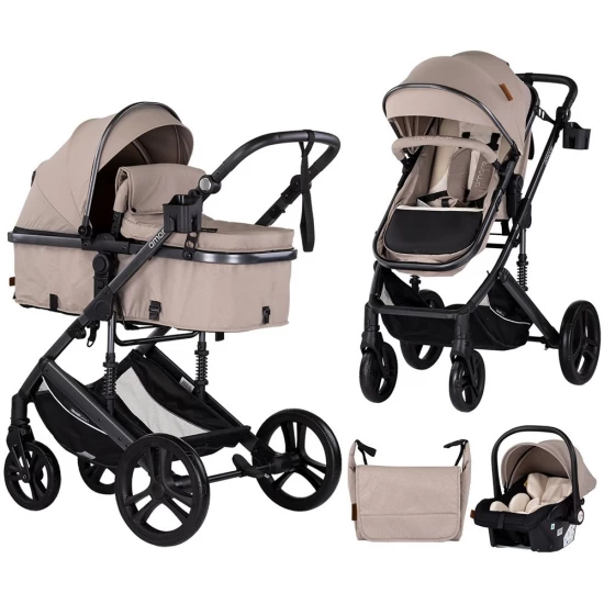 Carucior copii 3 in 1 Chipolino Amore Tiramisu Carucior copii 3 in 1 Chipolino Amore Tiramisu