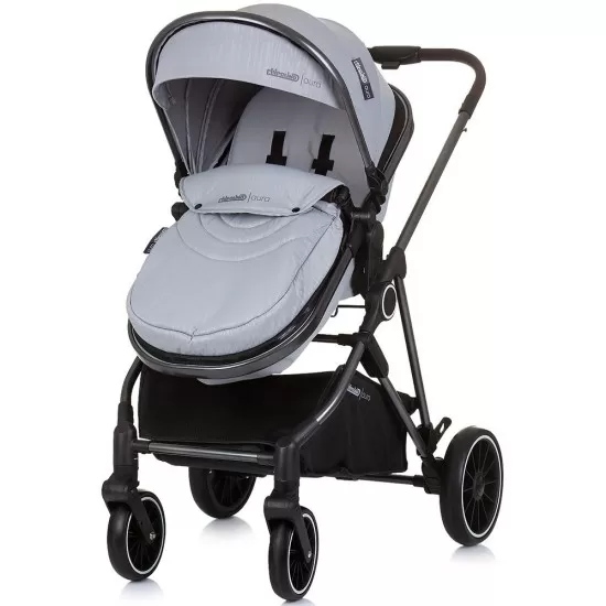 Carucior copii 2 in 1 Chipolino Aura Ash Grey Carucior copii 2 in 1 Chipolino Aura Ash Grey