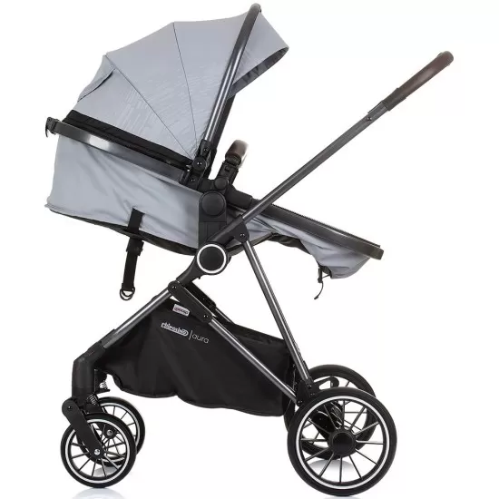 Carucior copii 2 in 1 Chipolino Aura Ash Grey Carucior copii 2 in 1 Chipolino Aura Ash Grey