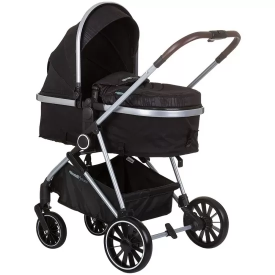 Carucior copii 2 in 1 Chipolino Aura Obsidian Silver