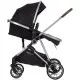 Carucior copii 2 in 1 Chipolino Aura Obsidian Silver