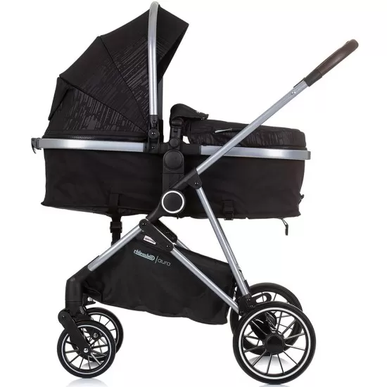 Carucior copii 2 in 1 Chipolino Aura Obsidian Silver