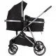 Carucior copii 2 in 1 Chipolino Aura Obsidian Silver