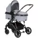 Carucior copii 3 in 1 Chipolino Aura Ash Grey Carucior copii 3 in 1 Chipolino Aura Ash Grey