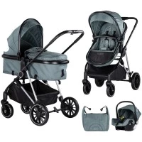 Carucior copii 3 in 1 Chipolino Aura Basil