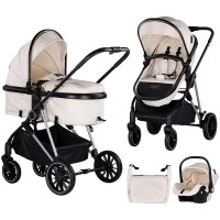 Carucior copii  3 in 1 Chipolino Aura Biscotta