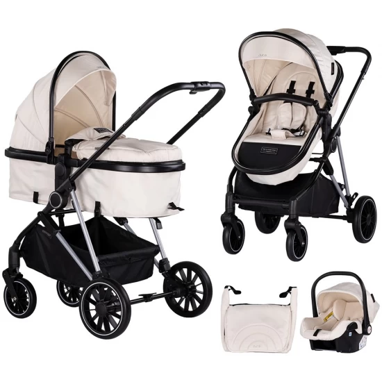 Carucior copii 3 in 1 Chipolino Aura Biscotta Carucior copii 3 in 1 Chipolino Aura Biscotta