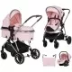 Carucior copii 3 in 1 Chipolino Aura Flamingo Carucior copii 3 in 1 Chipolino Aura Flamingo