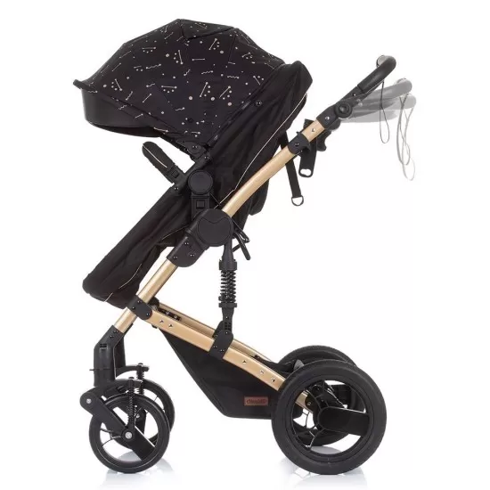 Carucior copii 2 in 1 transformabil Chipolino Camea Ebony Carucior copii 2 in 1 transformabil Chipolino Camea Ebony