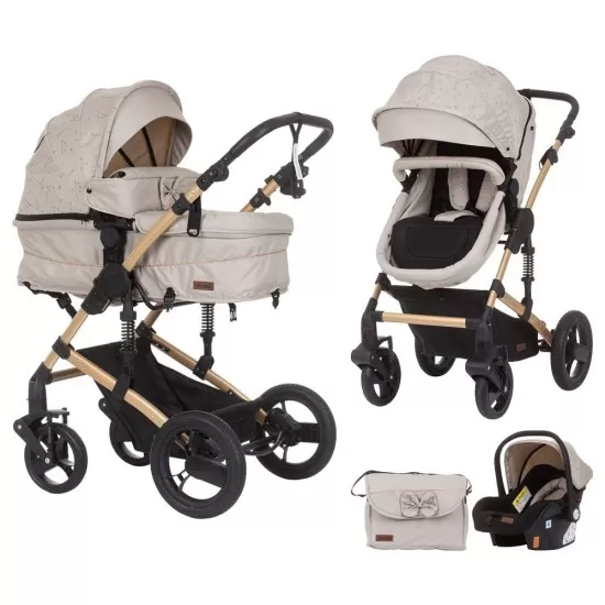 Carucior copii 3 in 1 Chipolino Camea Sand Carucior copii 3 in 1 Chipolino Camea Sand