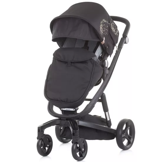 Carucior Chipolino Electra 3 in 1 Gold cu cadru negru Carucior Chipolino Electra 3 in 1 Gold cu cadru negru