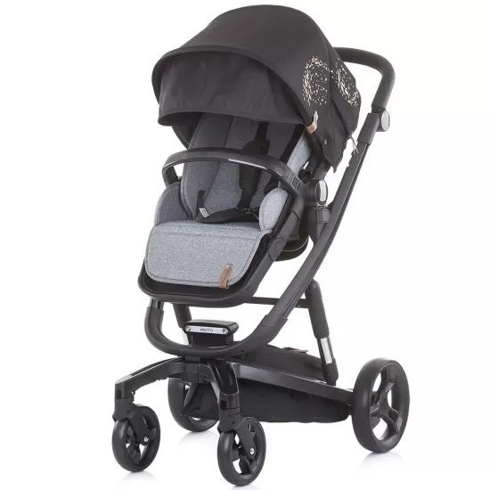 Carucior Chipolino Electra 3 in 1 Gold cu cadru negru Carucior Chipolino Electra 3 in 1 Gold cu cadru negru