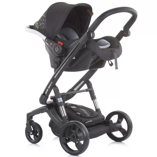 Carucior Chipolino Electra 3 in 1 Gold cu cadru negru Carucior Chipolino Electra 3 in 1 Gold cu cadru negru