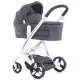 Carucior Chipolino Electra 3 in 1 Silver cu cadru alb Carucior Chipolino Electra 3 in 1 Silver cu cadru alb
