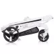 Carucior Chipolino Electra 3 in 1 Silver cu cadru alb Carucior Chipolino Electra 3 in 1 Silver cu cadru alb