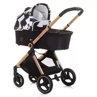 Carucior copii 3 in 1 Chipolino Elite Black White