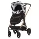Carucior copii 3 in 1 Chipolino Elite Black White Carucior copii 3 in 1 Chipolino Elite Black White