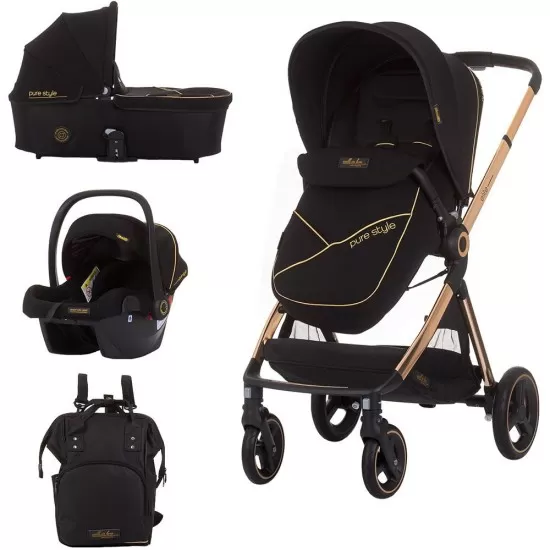 Carucior copii 3 in 1 Chipolino Elite Ebony Carucior copii 3 in 1 Chipolino Elite Ebony