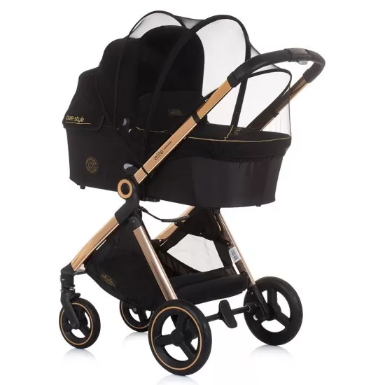 Carucior copii 3 in 1 Chipolino Elite Ebony Carucior copii 3 in 1 Chipolino Elite Ebony